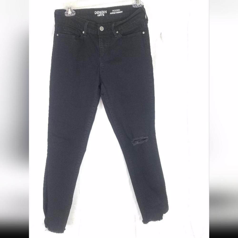 Denizen levis black modern ankle skinny jeans